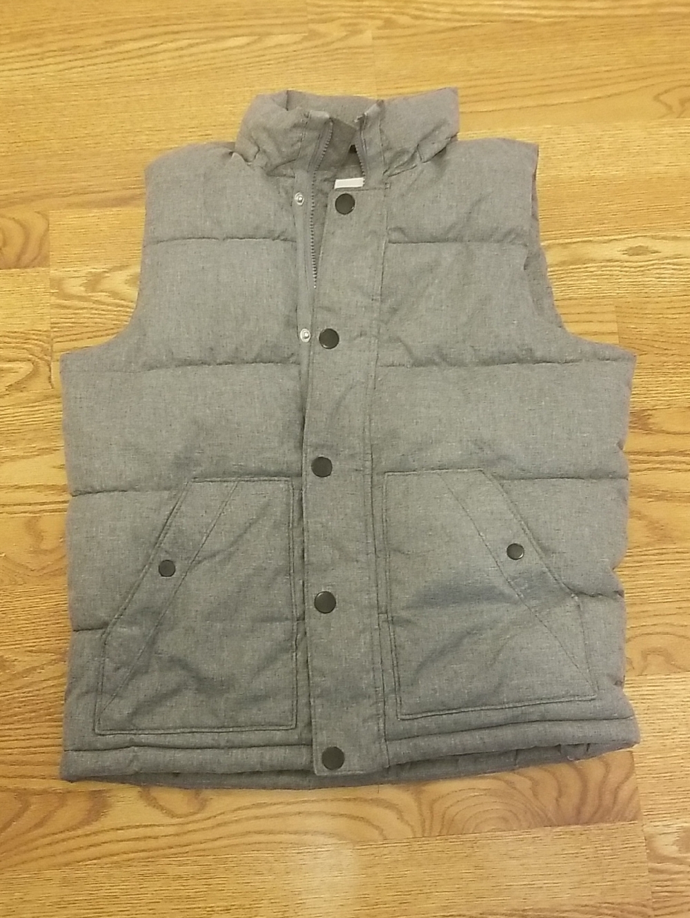 Like New! Old Navy Heather Gray Quilted Puffer Vest